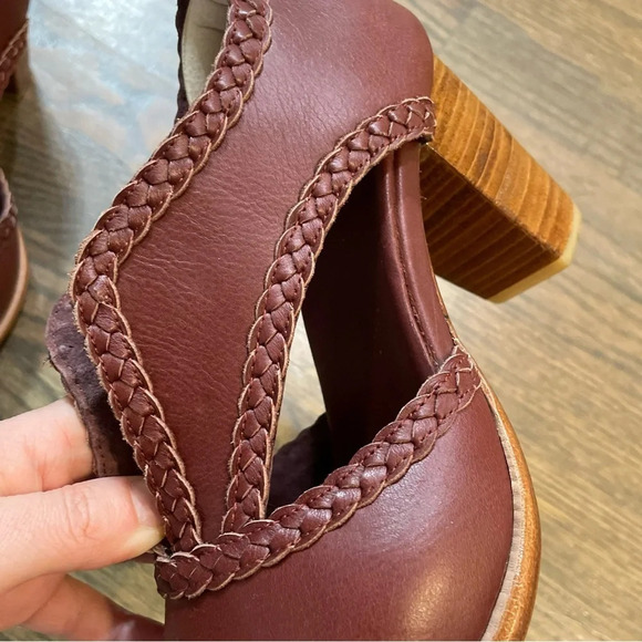 Bali Elf Spirit Walker Fairy Boho Stacked Heel Leather Booties Size 8 - Picture 6 of 14